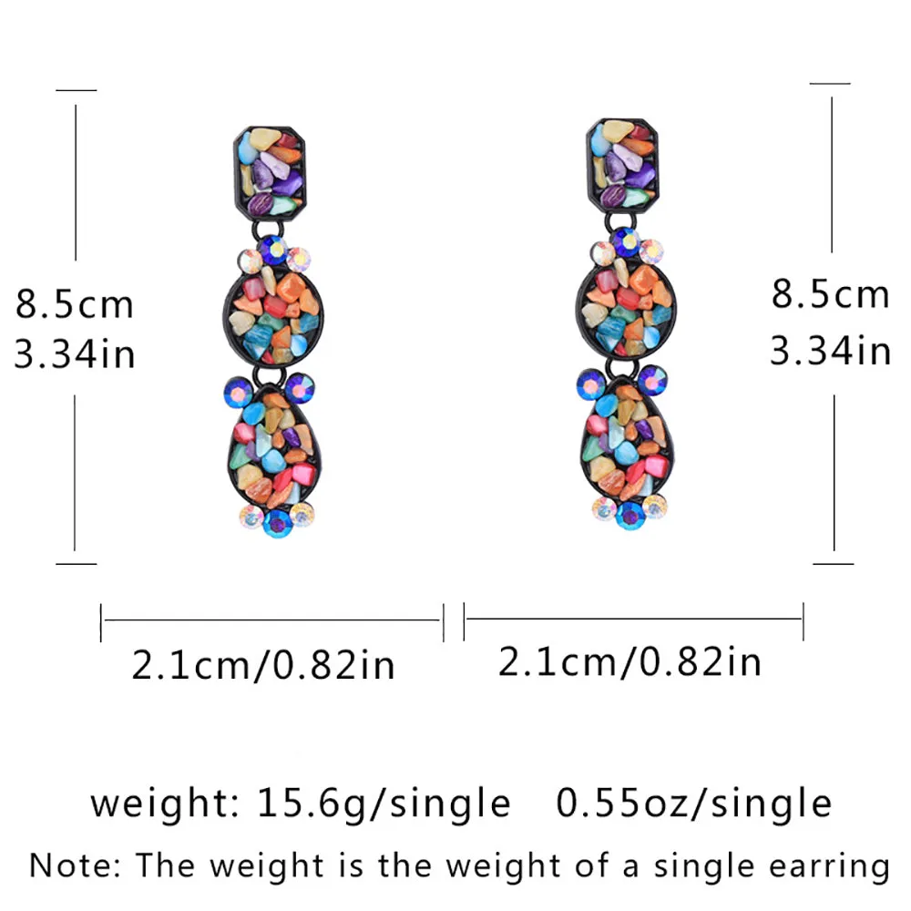 10 Pairs Lot Gemstone Earrings Gold Plated Wholesale Women Fashion Jewelry