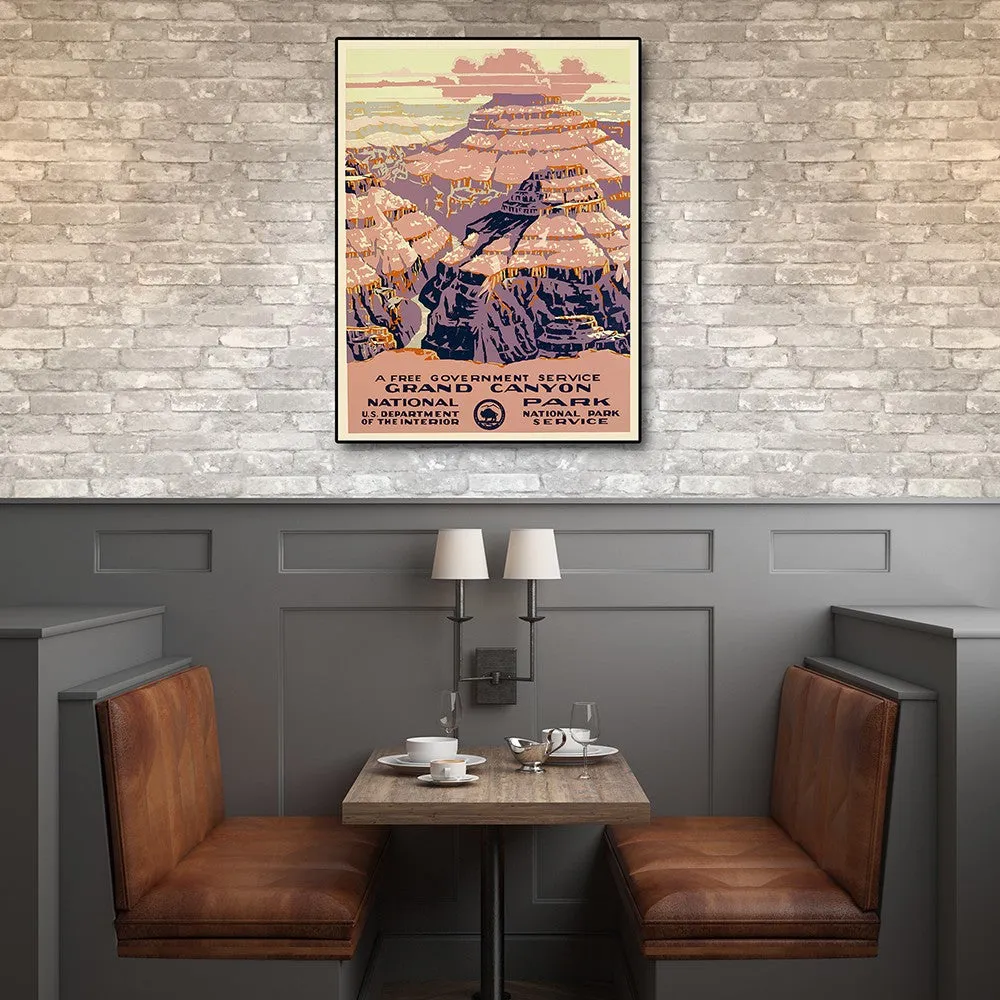 11" x 14" Grand Canyon c1938 Vintage Travel Poster Wall Art