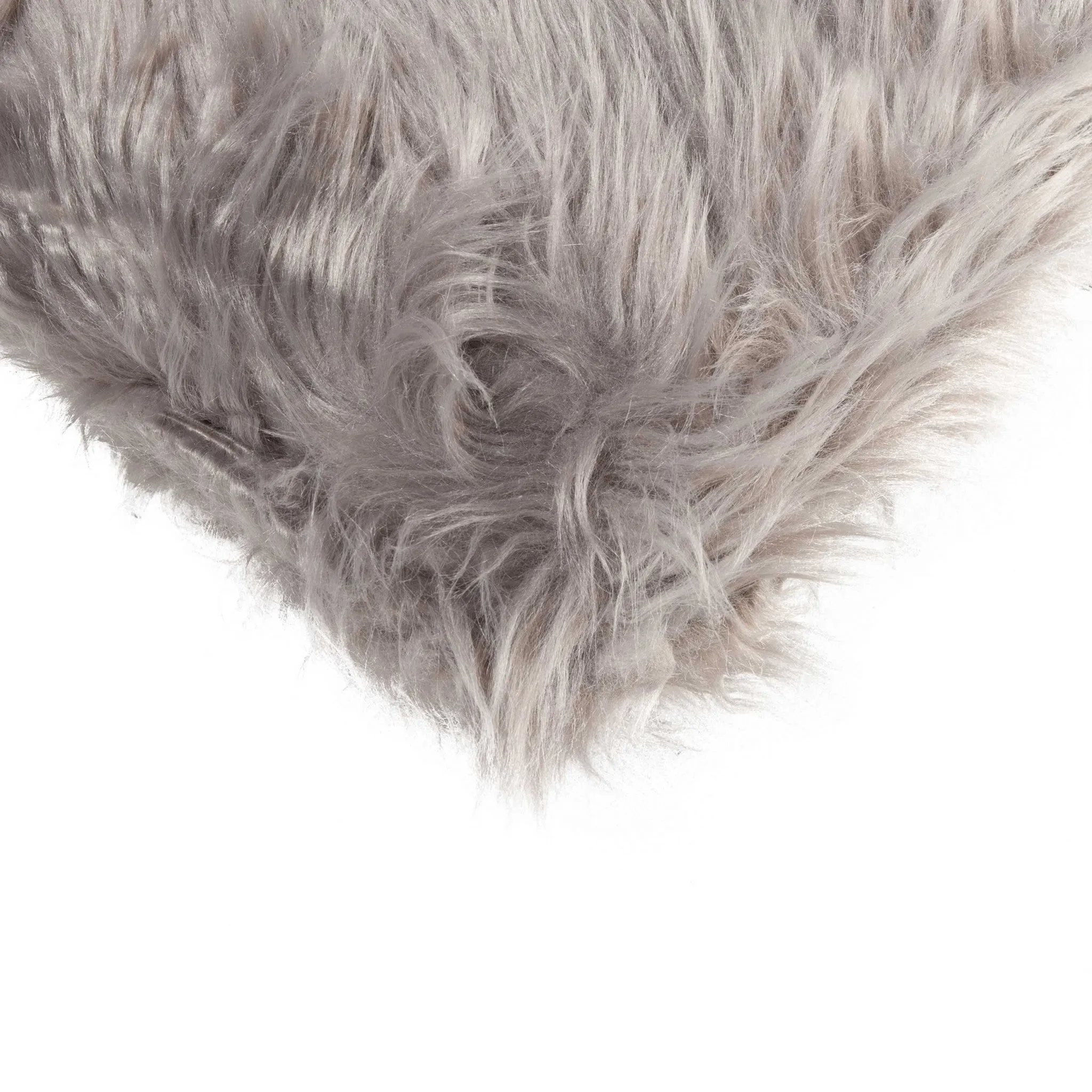 12" x 20" x 5" Gray Faux Pillow 2 Pack