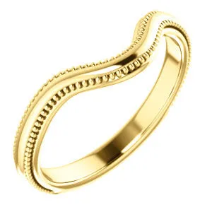 14K Yellow Vintage-Inspired Matching Band