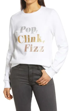1901 Women's Pop Clink, Fizz Graphic Sweatshirt