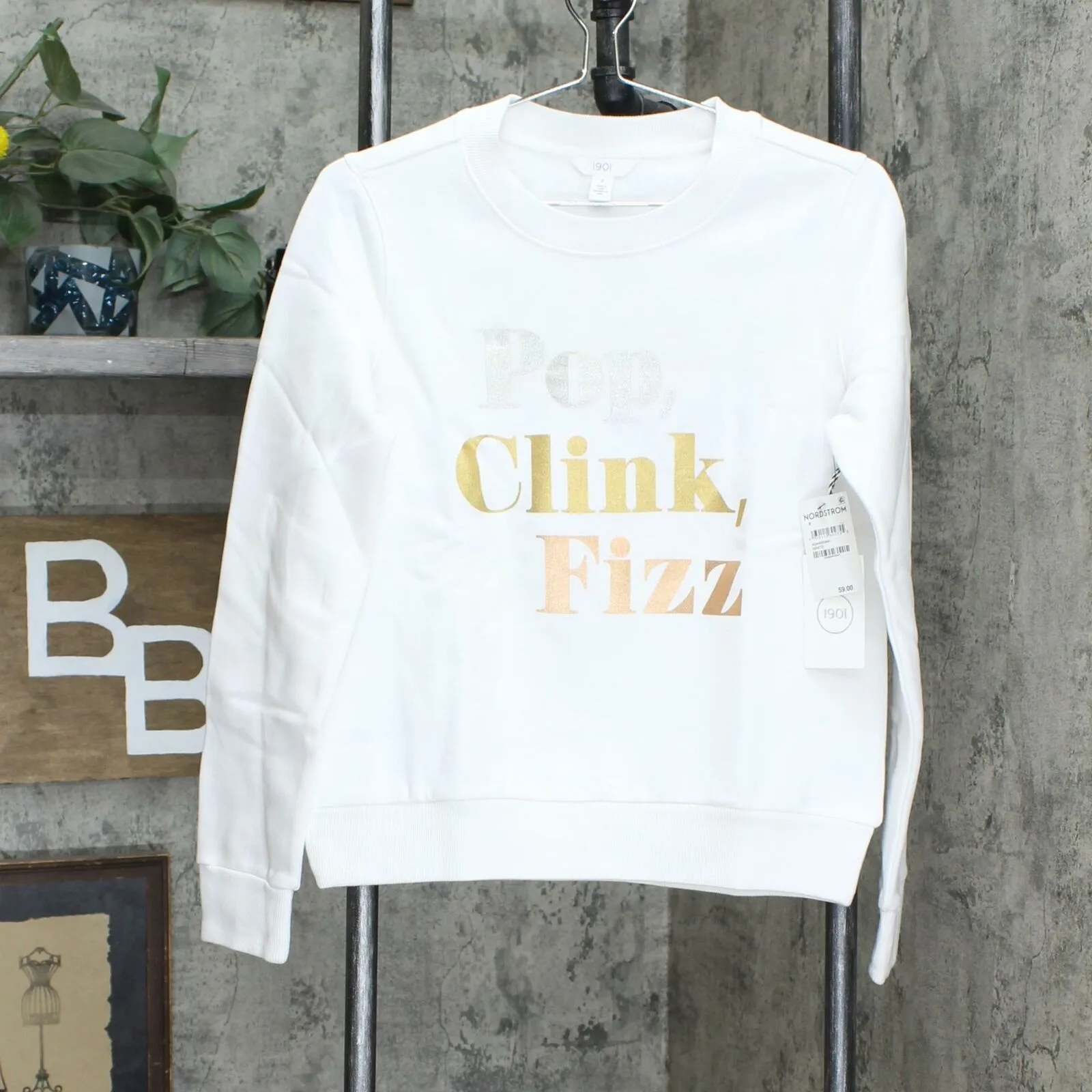 1901 Women's Pop Clink, Fizz Graphic Sweatshirt