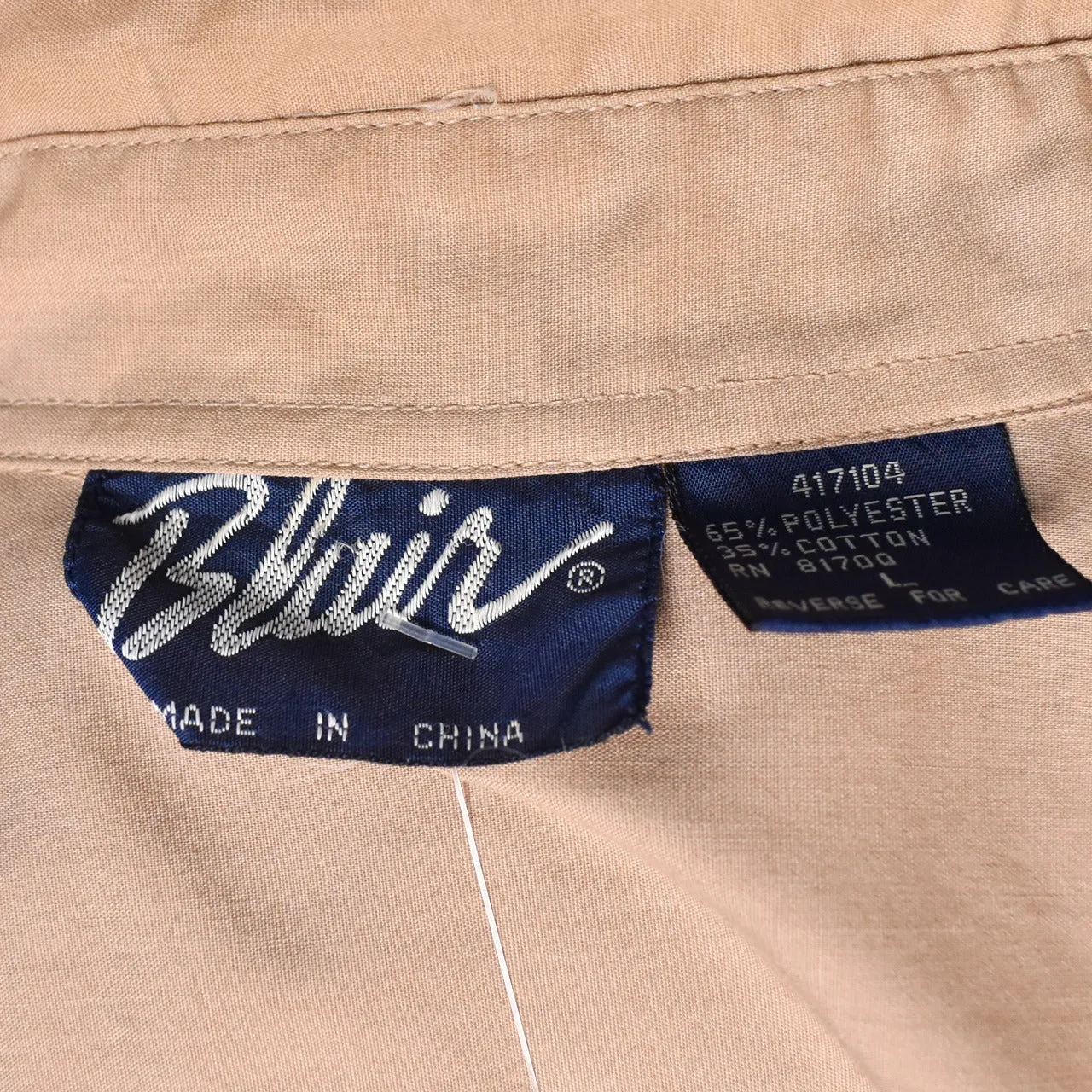 1980s Tan Safari Pocket Shirt