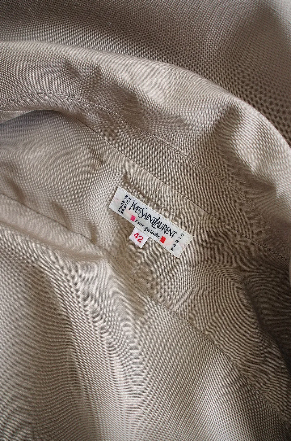 1980s Yves Saint Laurent Safari Sack Dress