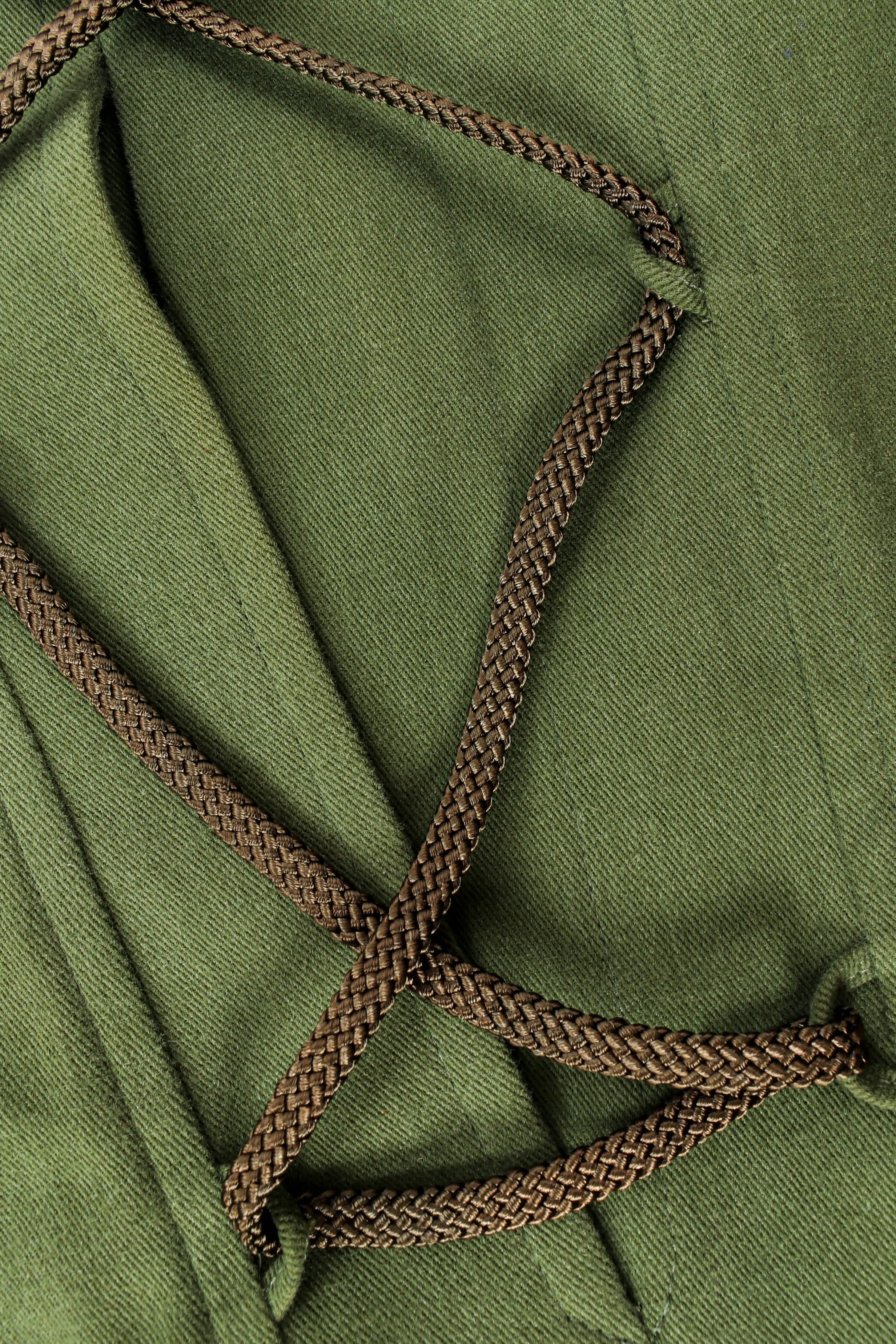 1990 Safari Lace-Up Dress