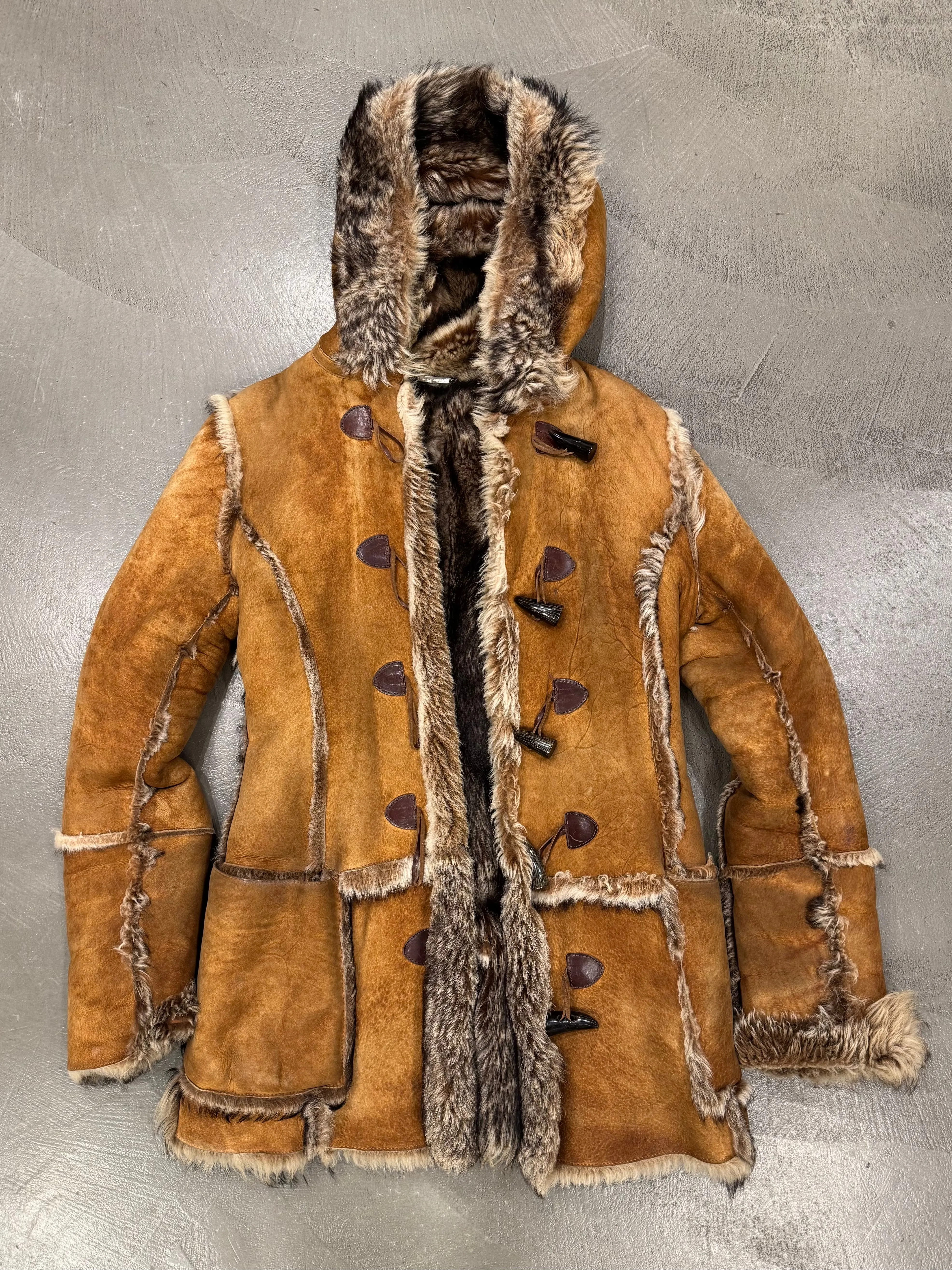 2001 Dolce & Gabbana real lamb fur shearling coat