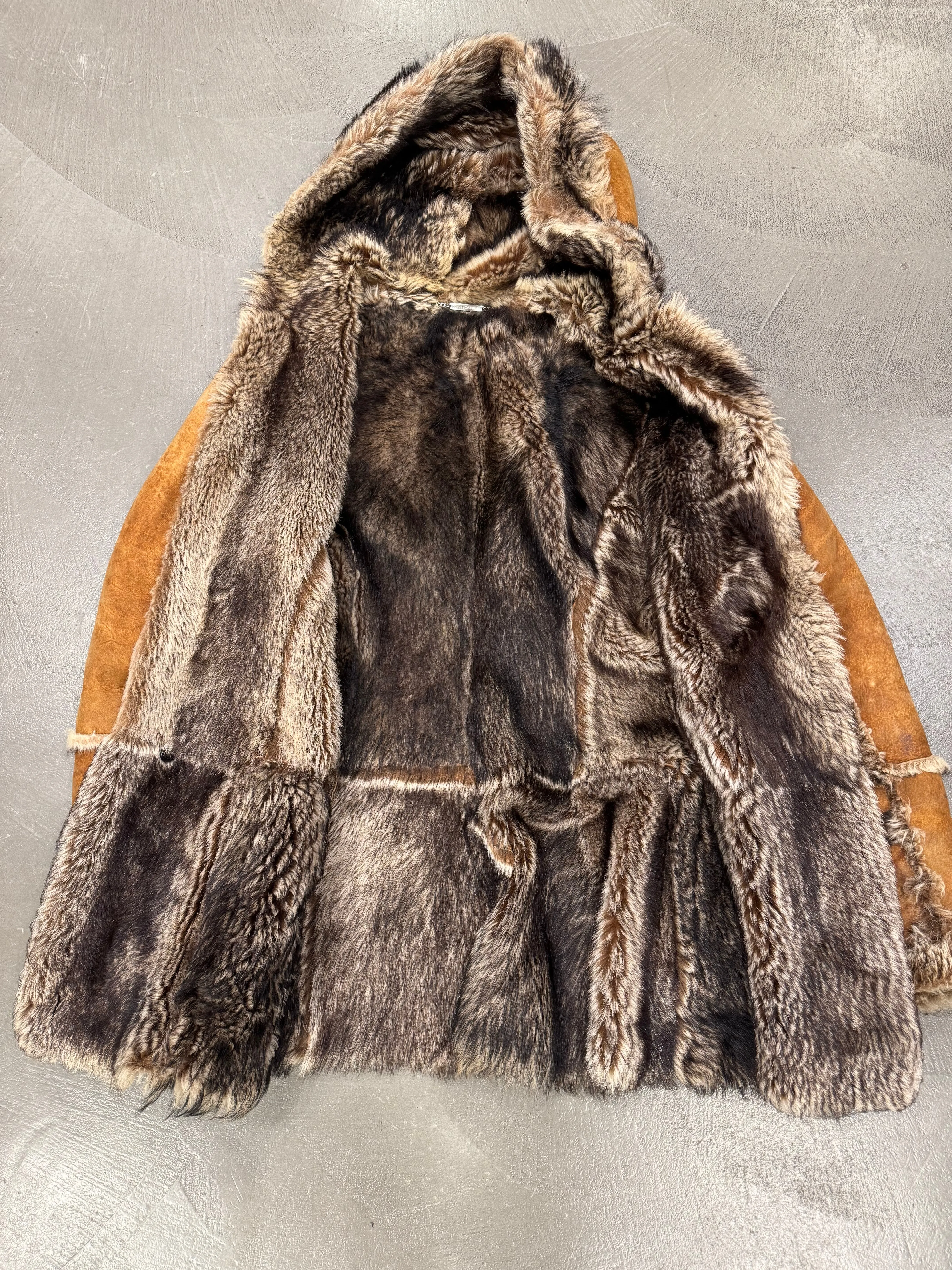 2001 Dolce & Gabbana real lamb fur shearling coat