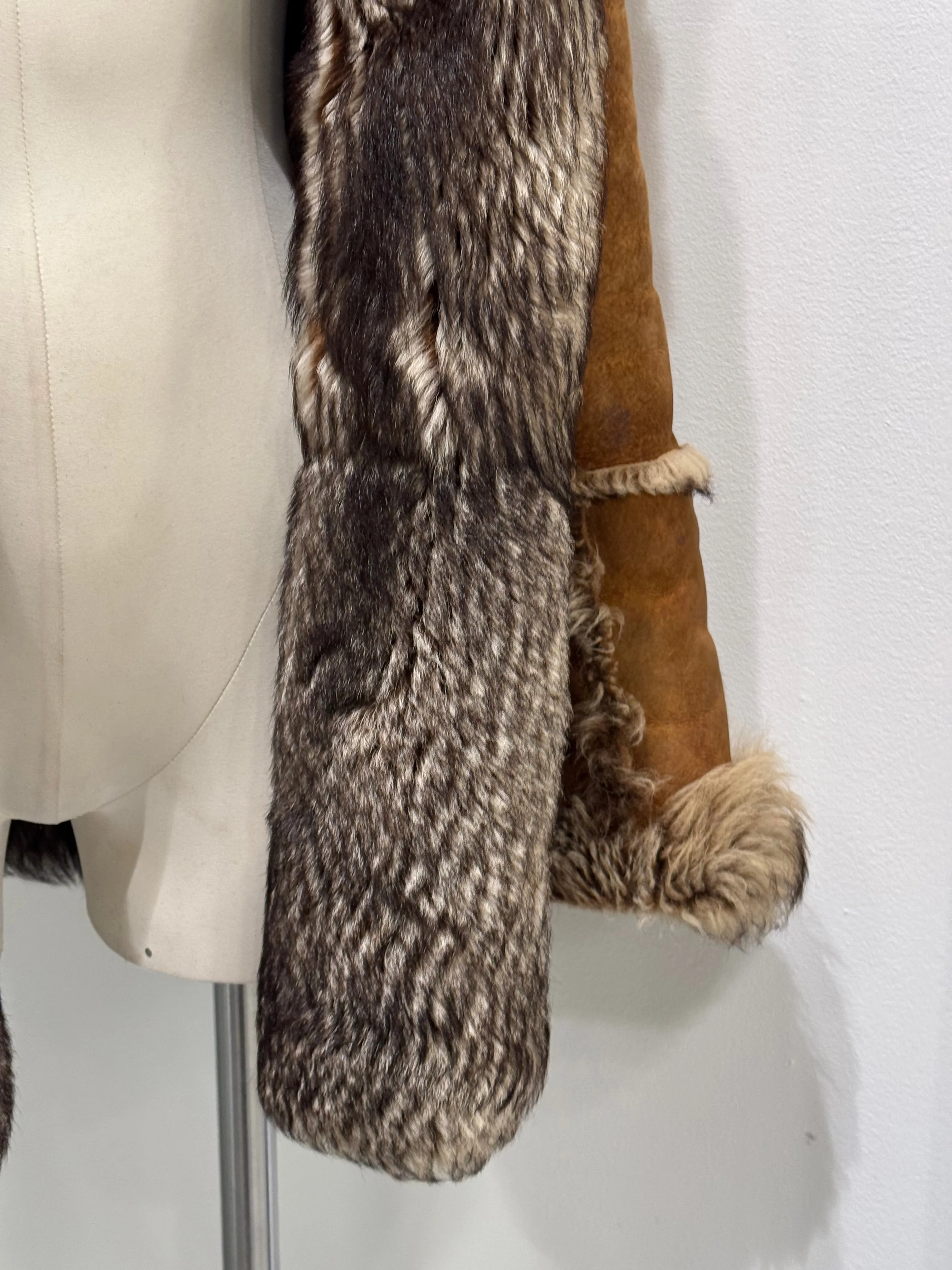 2001 Dolce & Gabbana real lamb fur shearling coat
