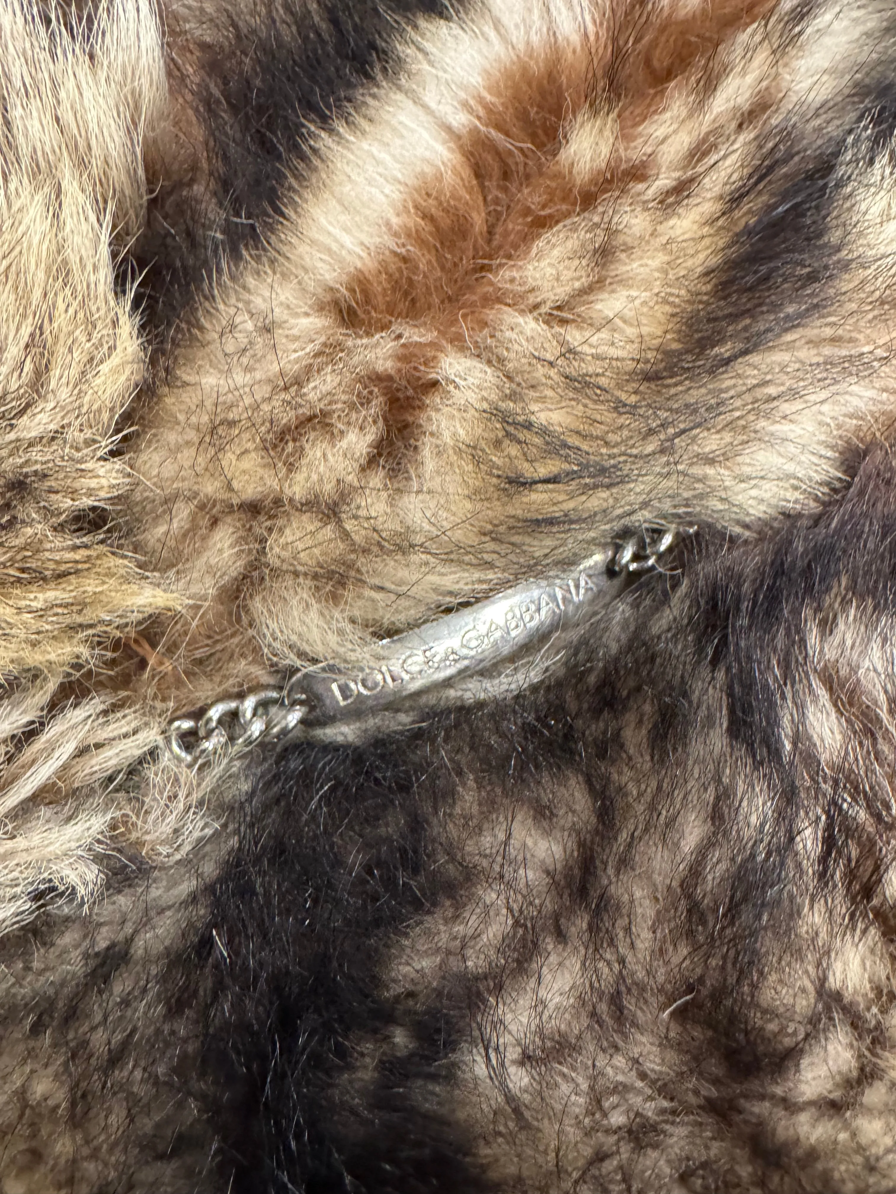 2001 Dolce & Gabbana real lamb fur shearling coat