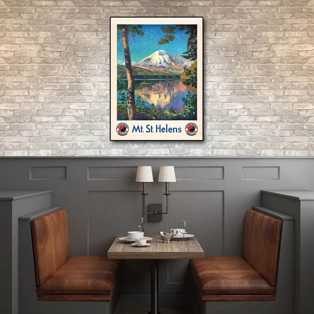 20" x 28" Mt. St. Helens c1920s Vintage Travel Poster Wall Art