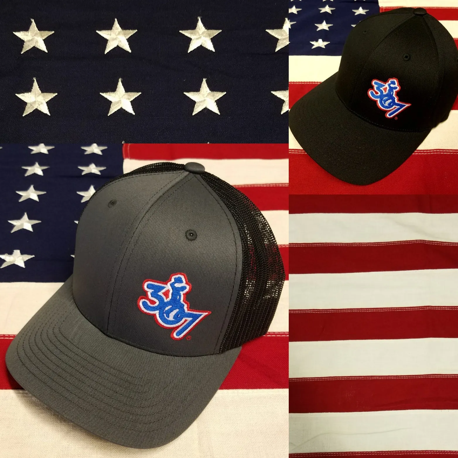 307 Patriot Rider Hats Adjustable & Flexfit