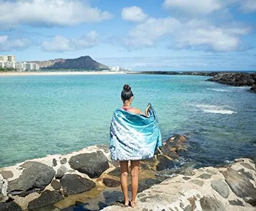 4Monster Microfiber Beach Towel Quick Dry,Super Absorbent Lightweight Travel Towel for Swimmers, Sand Free Camping Towel, Beach Towels for Pool, Swim, Water Sports,Yoga,Gym,Backpacking