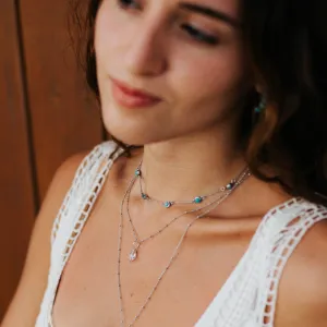 5 Stone Turquoise Necklace