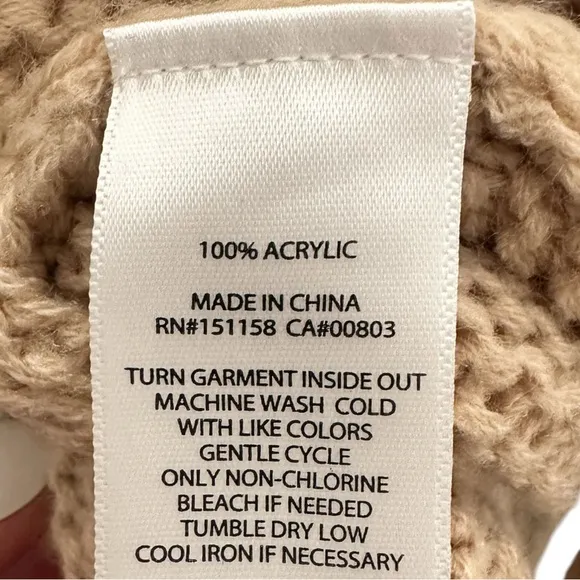 525 AMERICA Revolve Sweater Talia Mockneck Midweight Oat Women Size XS NWT