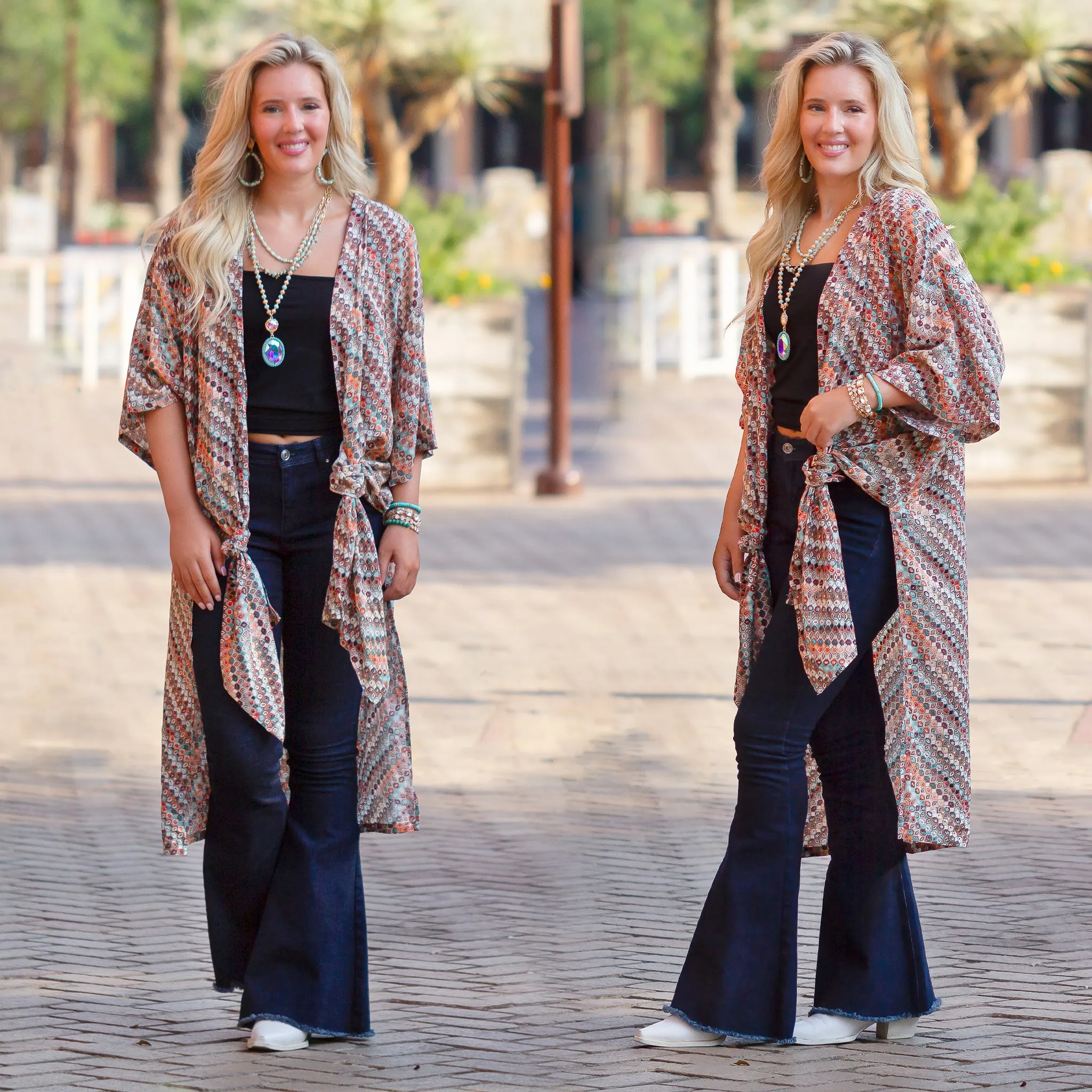 6714 - Bohemian Duster - Blue