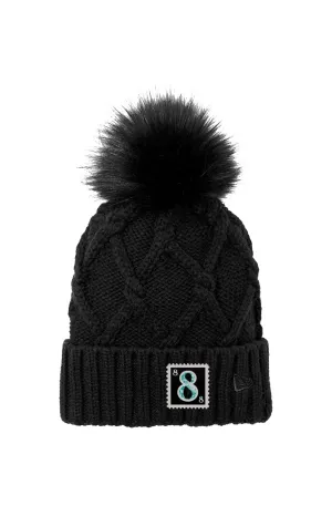 8 Fur Pom Beanie