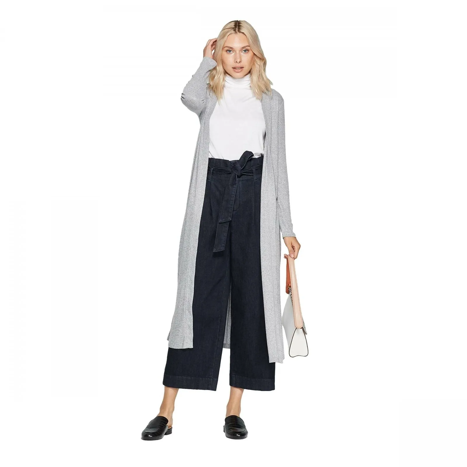 A New Day Any Casual Fit Long Sleeve Open Neck Ribbed Cardigan