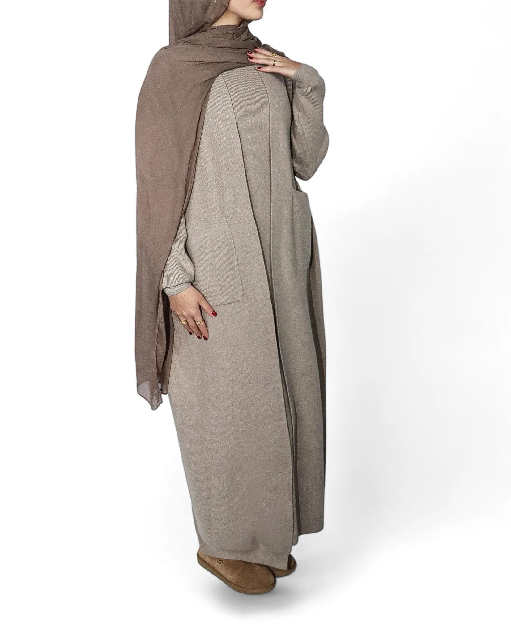 Abaya Sweater Set - Taupe