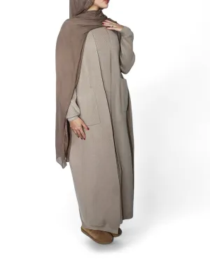 Abaya Sweater Set - Taupe