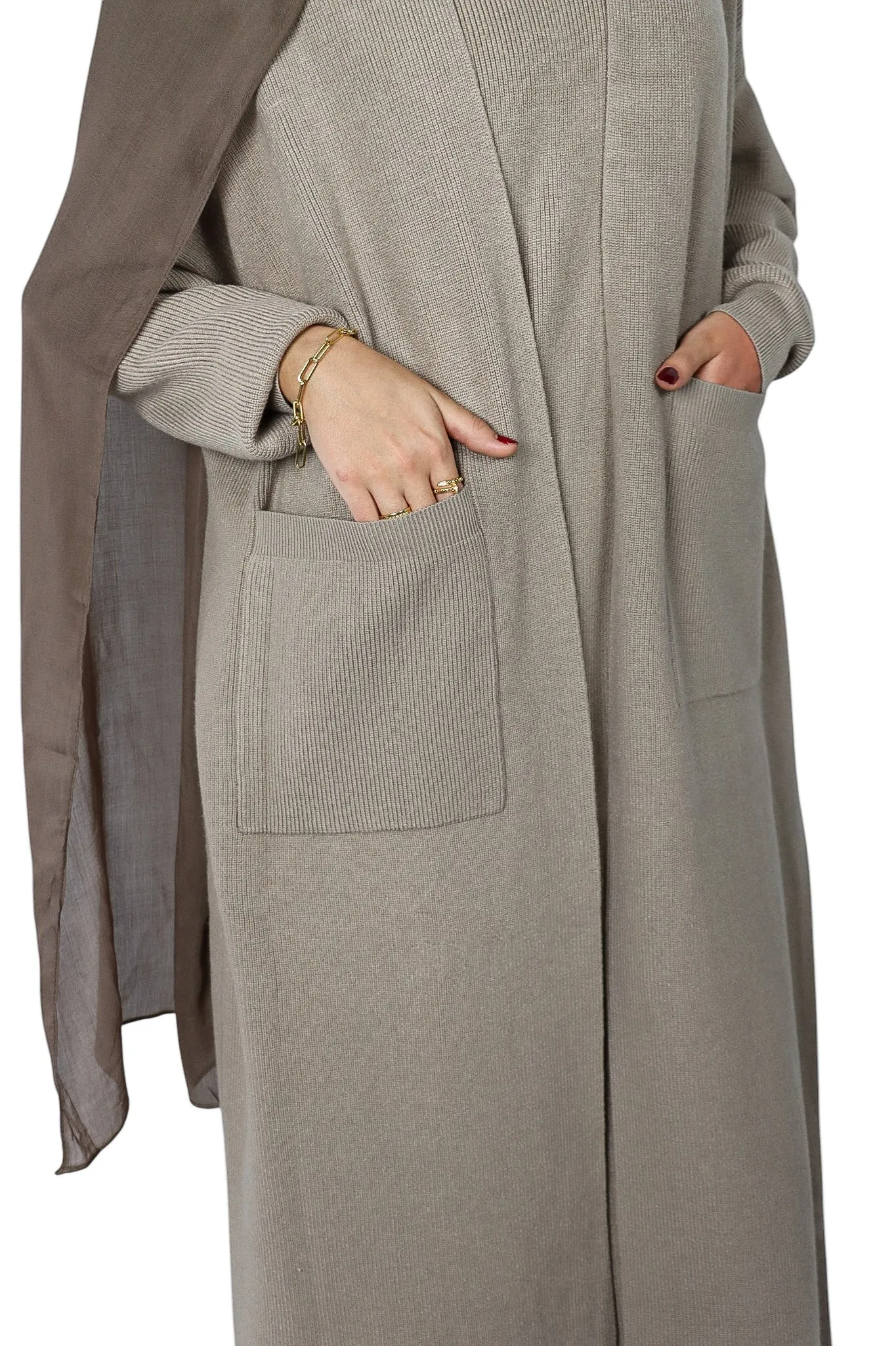 Abaya Sweater Set - Taupe