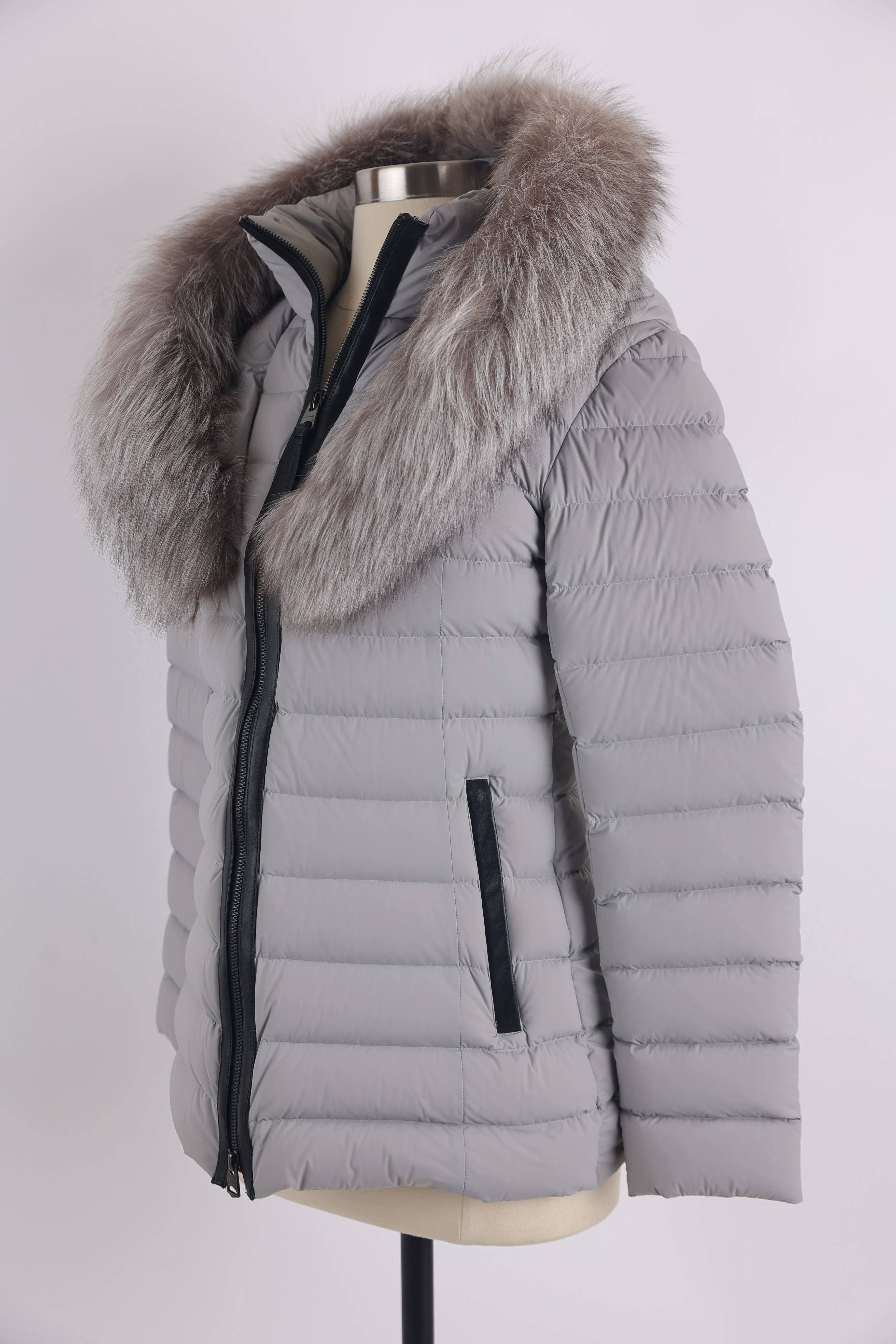 Adali Down Filled Fur Trim Puffer Jacket