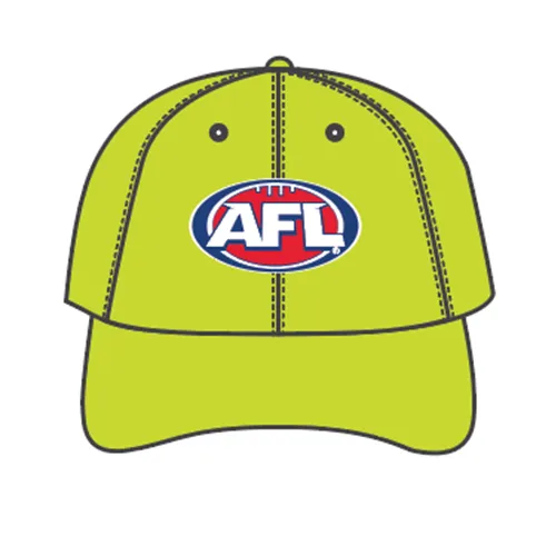 AFLCW25 Goal Umpire Cap w AFL logo (GREEN)