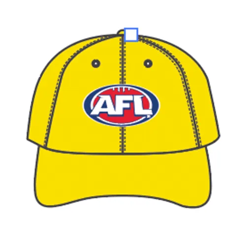 AFLCW25 Goal Umpire Cap w AFL logo (YELLOW)