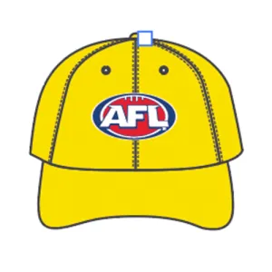 AFLCW25 Goal Umpire Cap w AFL logo (YELLOW)