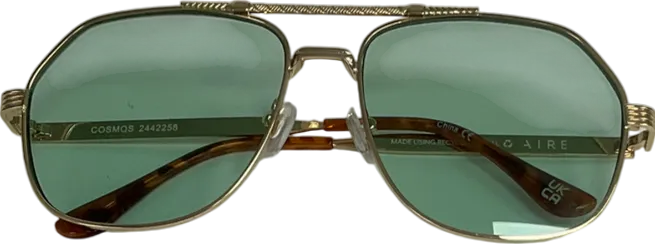 aire Metallic Cosmos - Bright Gold Sunglasses One Size