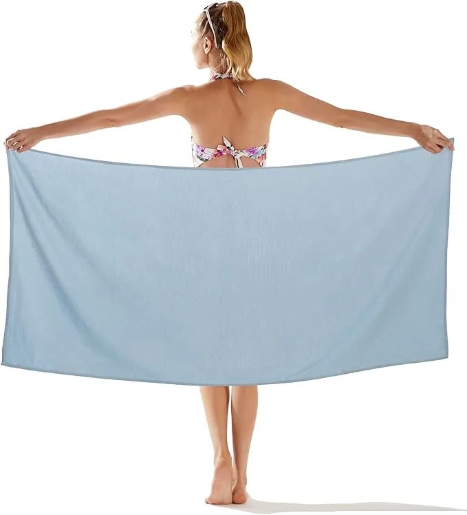 AKASO Microfiber Beach Towel Super Absorbent Quick Fast Dry Sand Free Oversize Lightweight Towel, Prefect for Adults, Travel, Gym, Camping, Pool, Yoga, Outdoor and Picnic