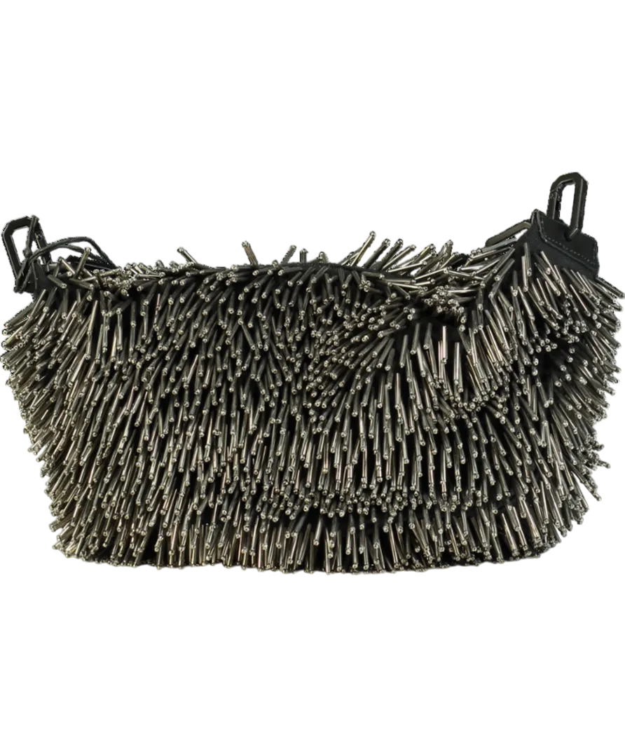 All Saints Metallic Madea Chain Strap Beaded Bag One Size
