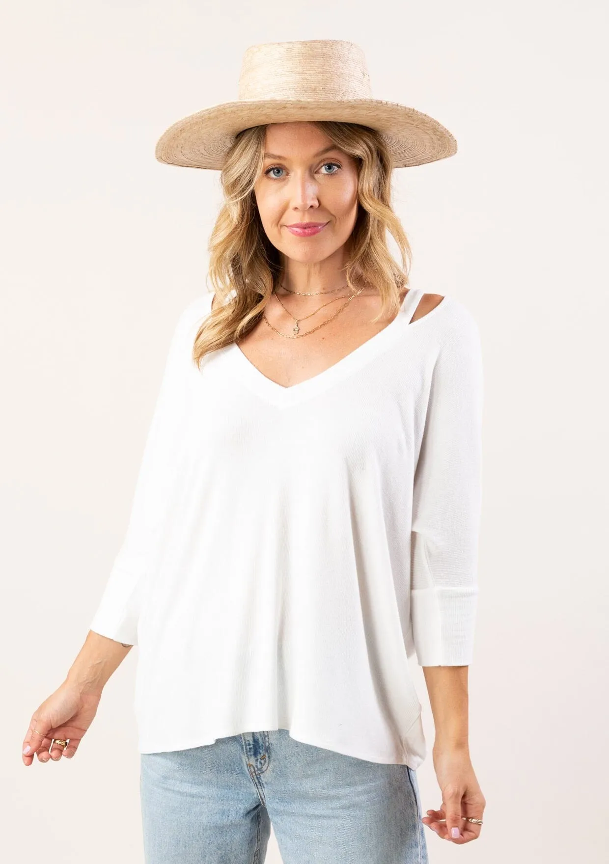 Anissa Micro Rib Tee