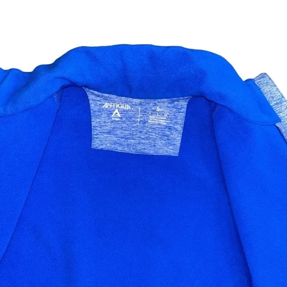 Antigua Blue Zip Golf Jacket Women’s S Outdoorsy Casual Sporty Athletic Workout