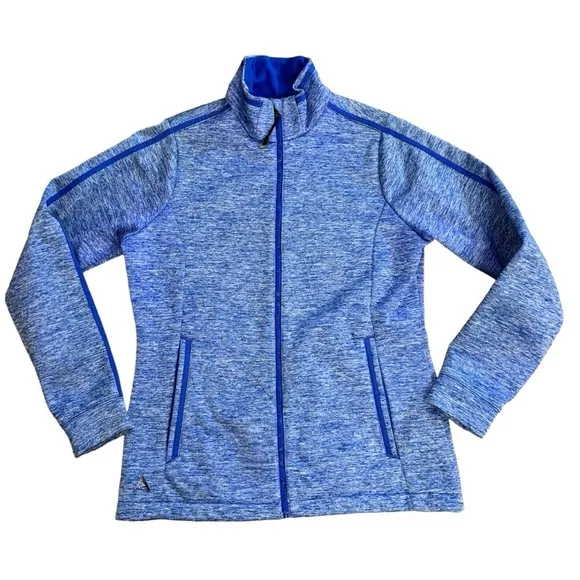 Antigua Blue Zip Golf Jacket Women’s S Outdoorsy Casual Sporty Athletic Workout
