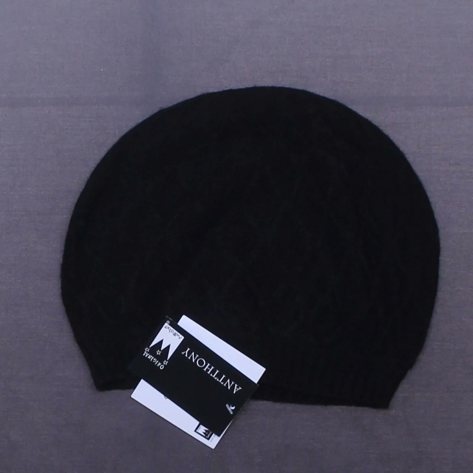 Antthony Women's Cable Knit Beret Beanie Hat