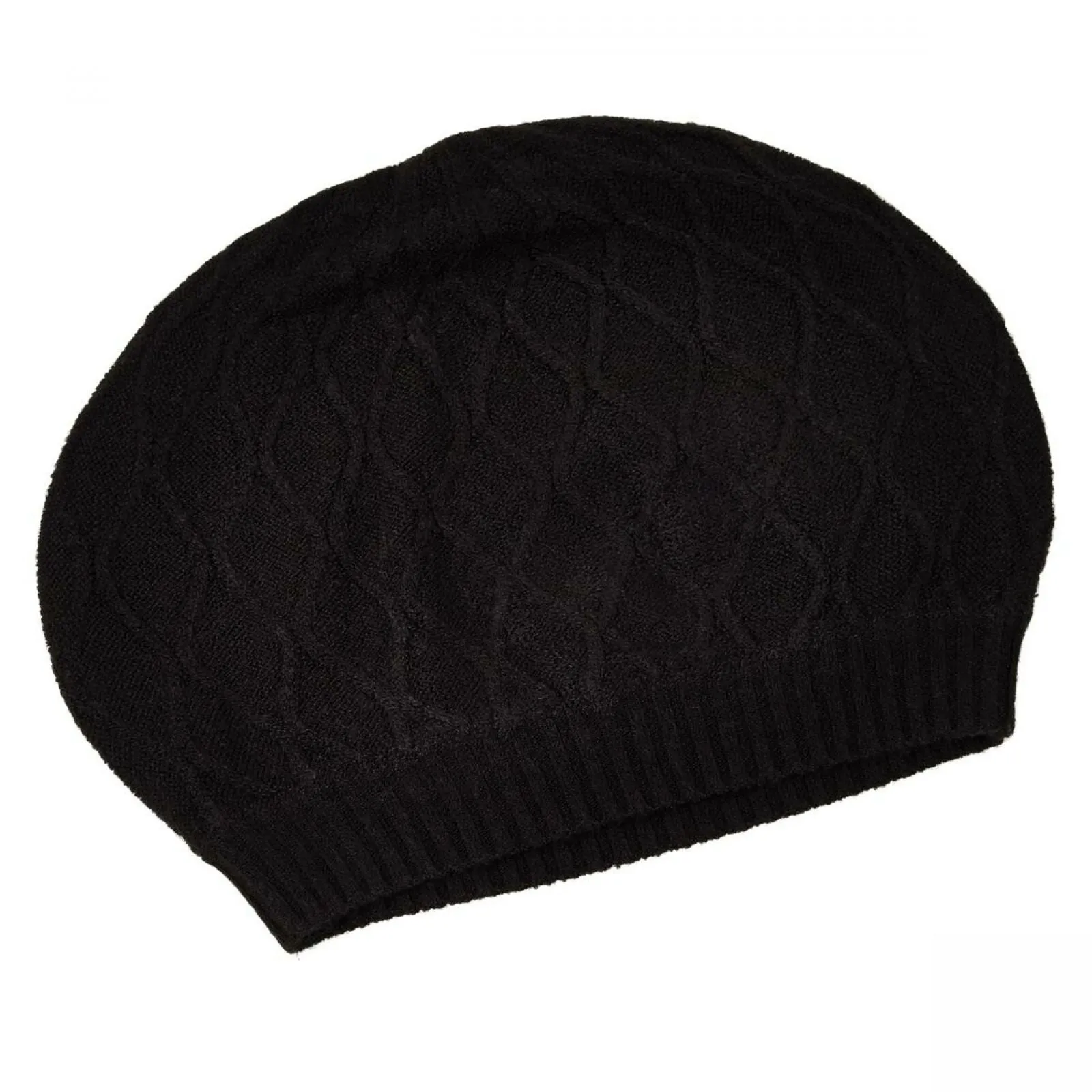 Antthony Women's Cable Knit Beret Beanie Hat