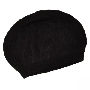 Antthony Women's Cable Knit Beret Beanie Hat