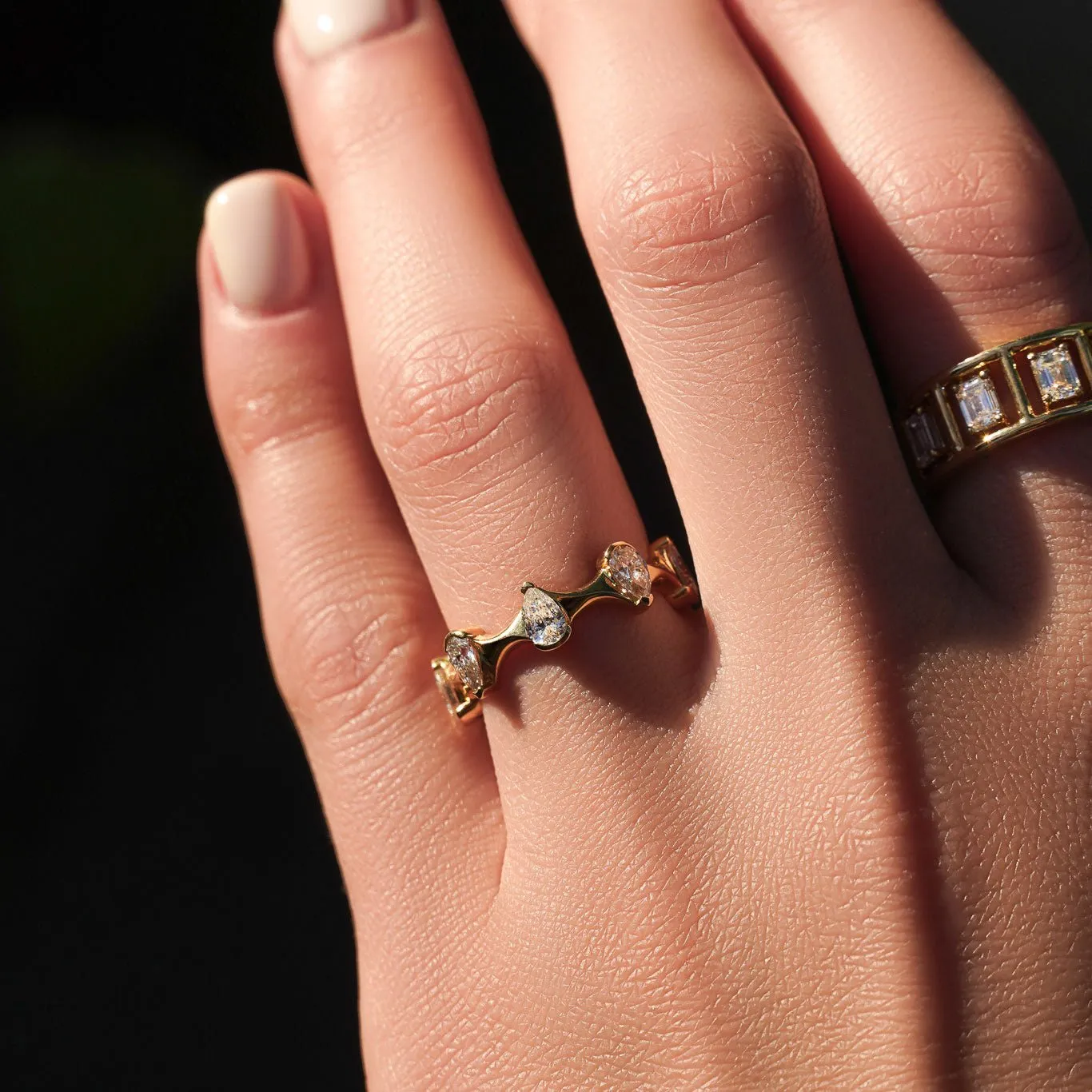 Arles Band Diamond Ring