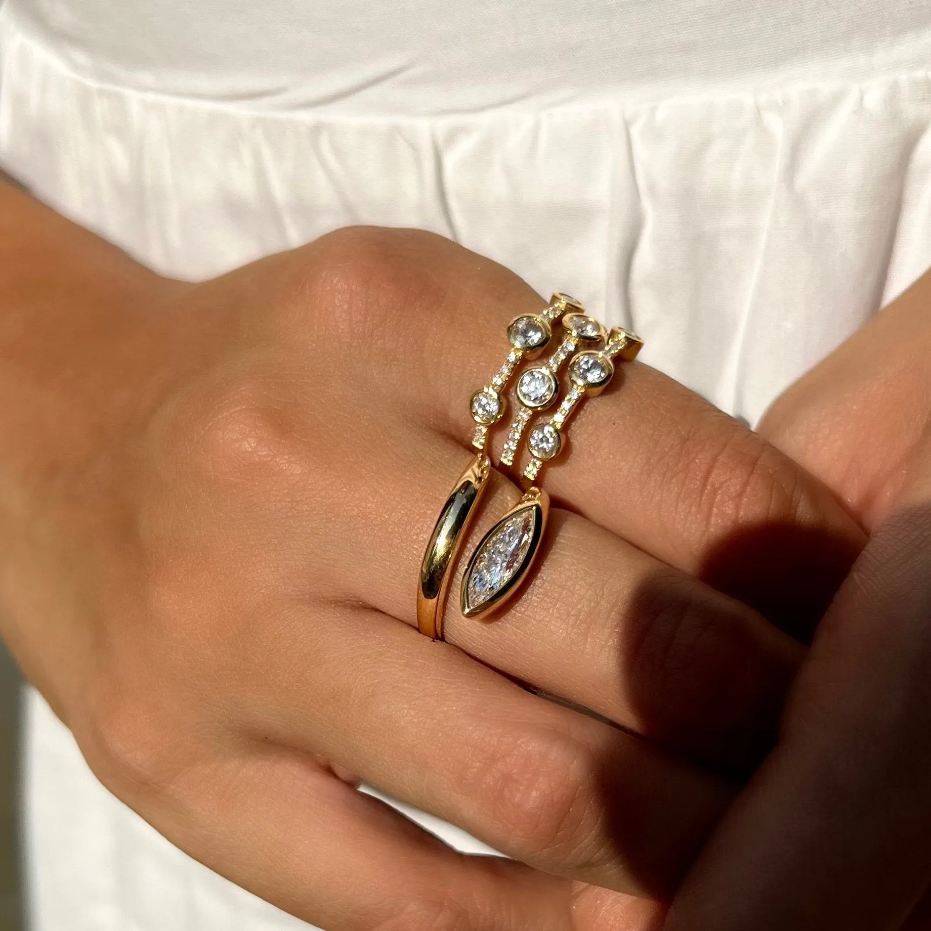Arles Diamond Wrap Ring