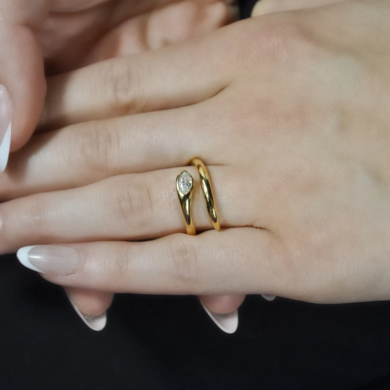 Arles Diamond Wrap Ring