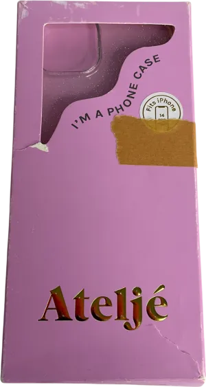atelje Metallic Glitter Iphone 14 Pro Case One Size