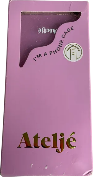 atelji Metallic Clear Glitter Iphone 15 Max Case One Size