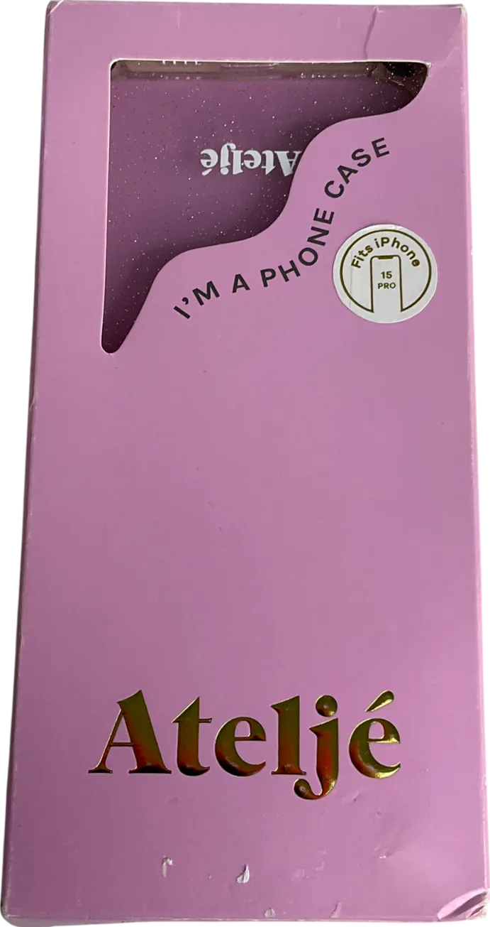 atelji Metallic Clear Glitter Iphone 15 Max Case One Size