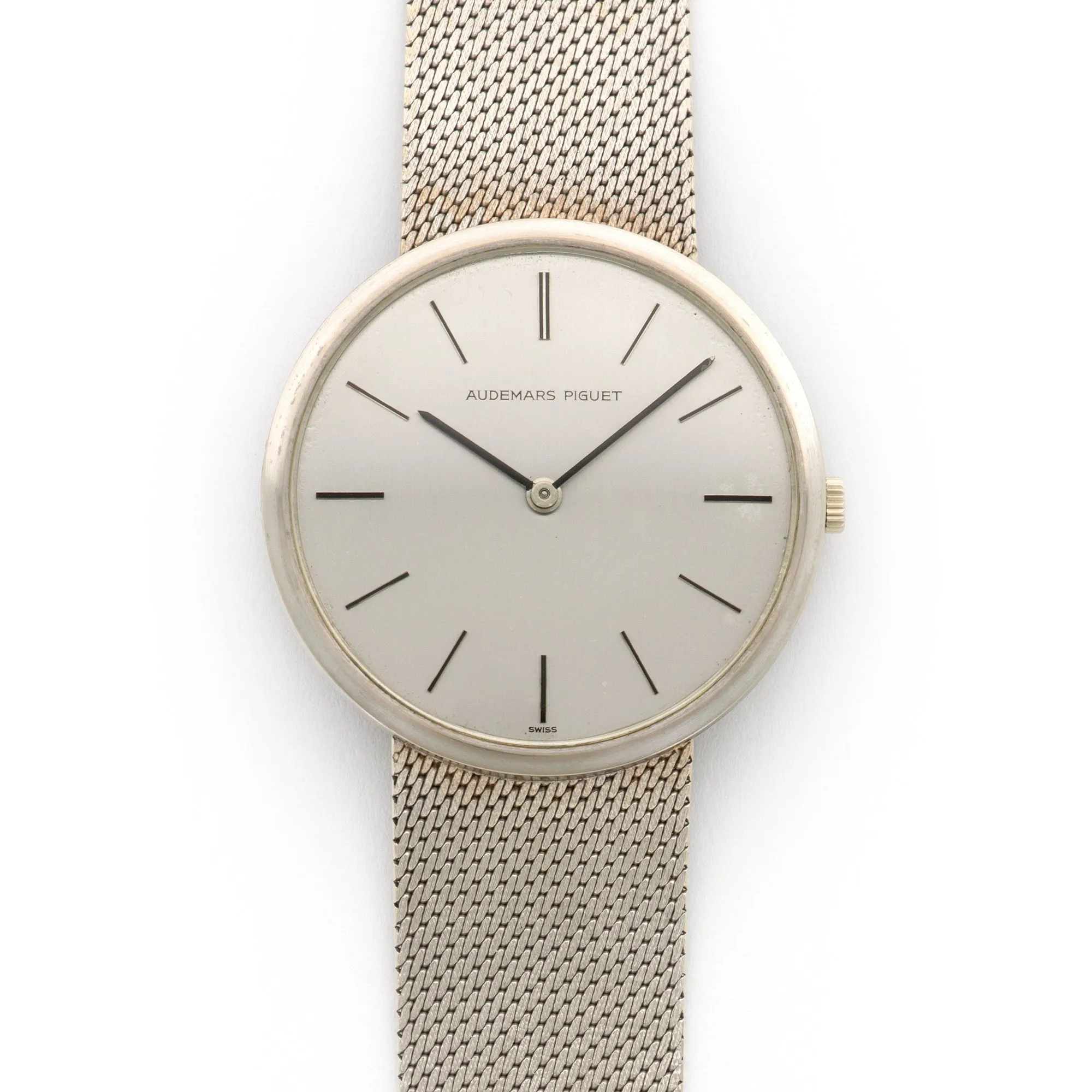 Audemars Piguet White Gold Thin Bracelet Watch