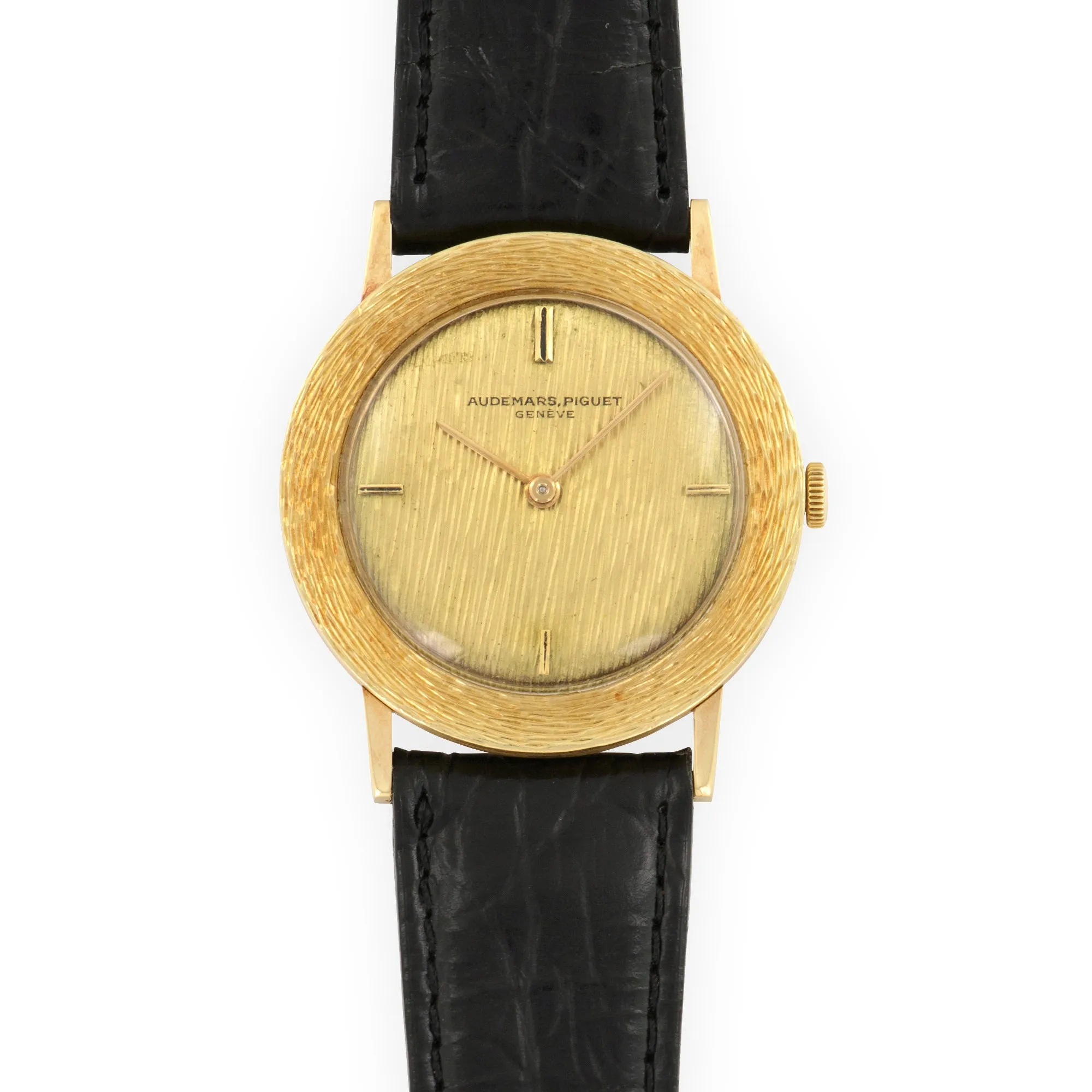 Audemars Piguet Yellow Gold Ultra-Thin Strap Watch
