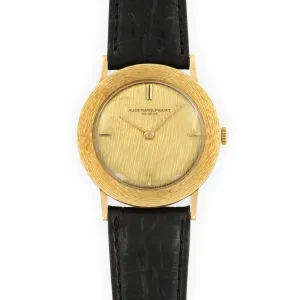 Audemars Piguet Yellow Gold Ultra-Thin Strap Watch