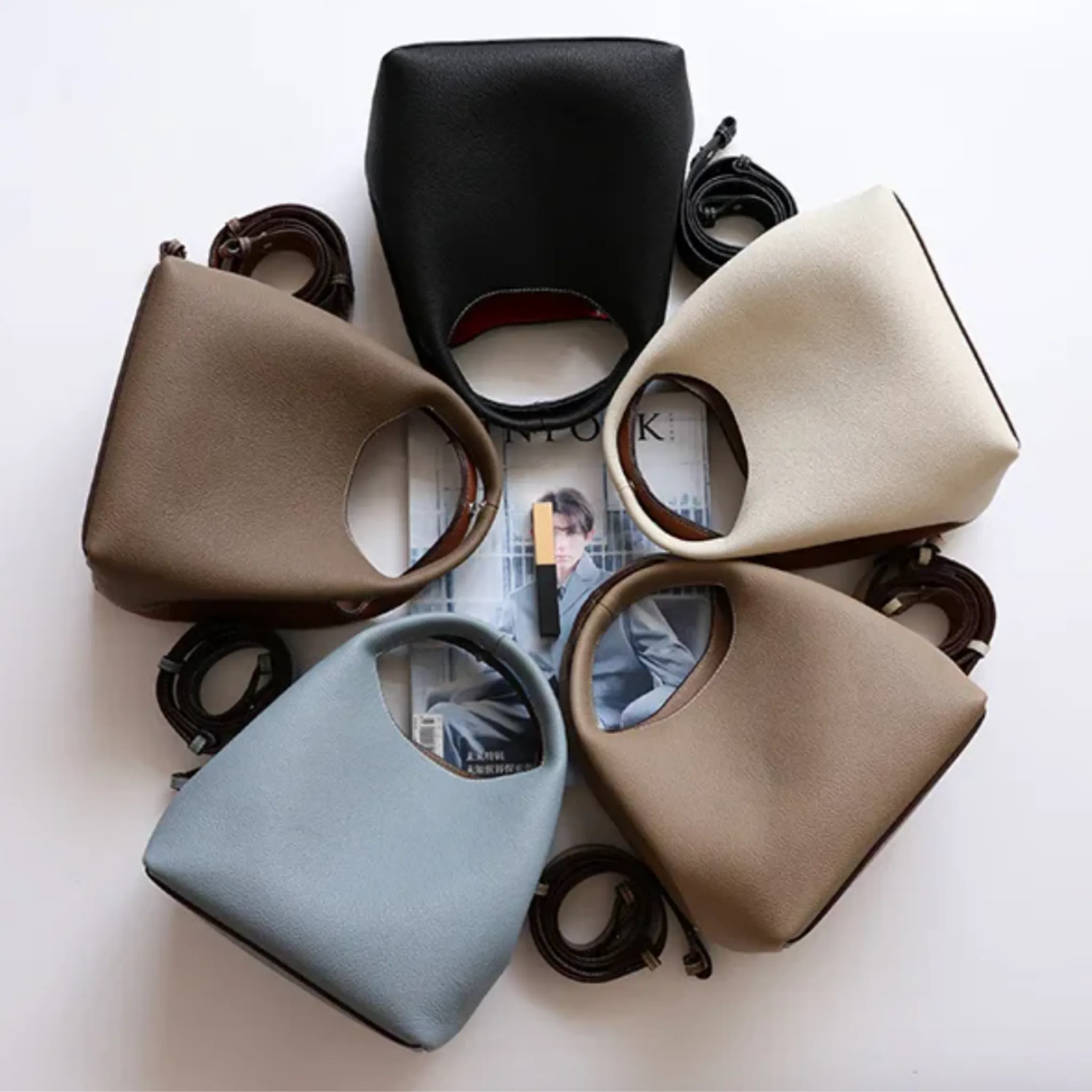 Aurelia Bucket Leather Tote