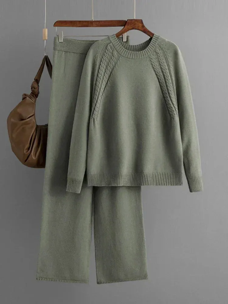 Autumn Knit Sweater Set