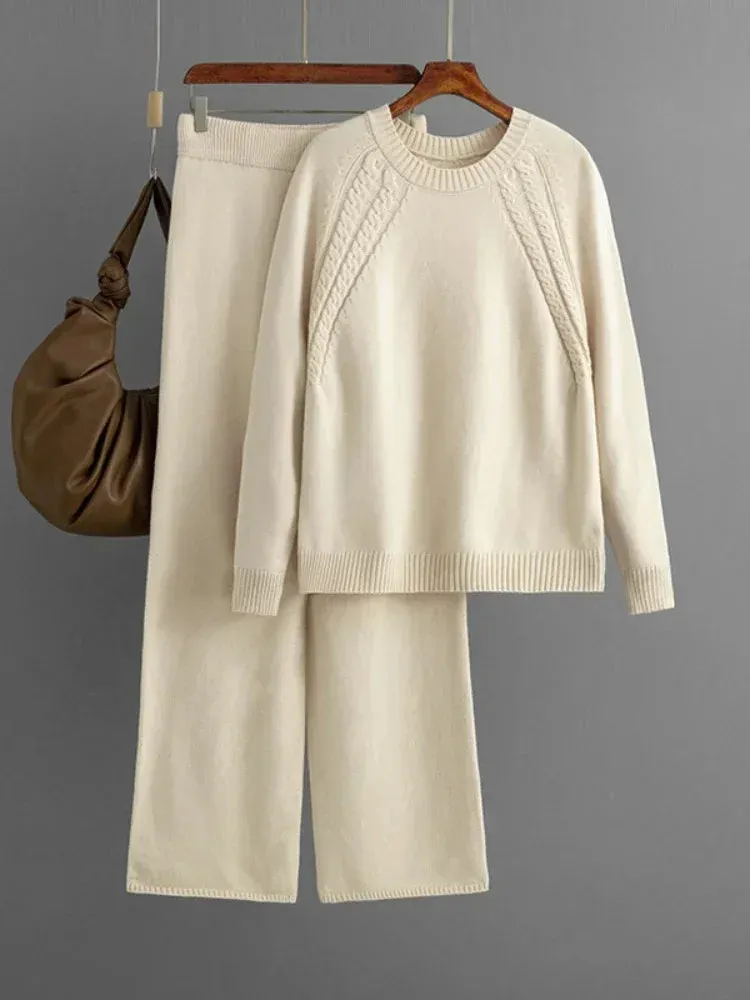 Autumn Knit Sweater Set