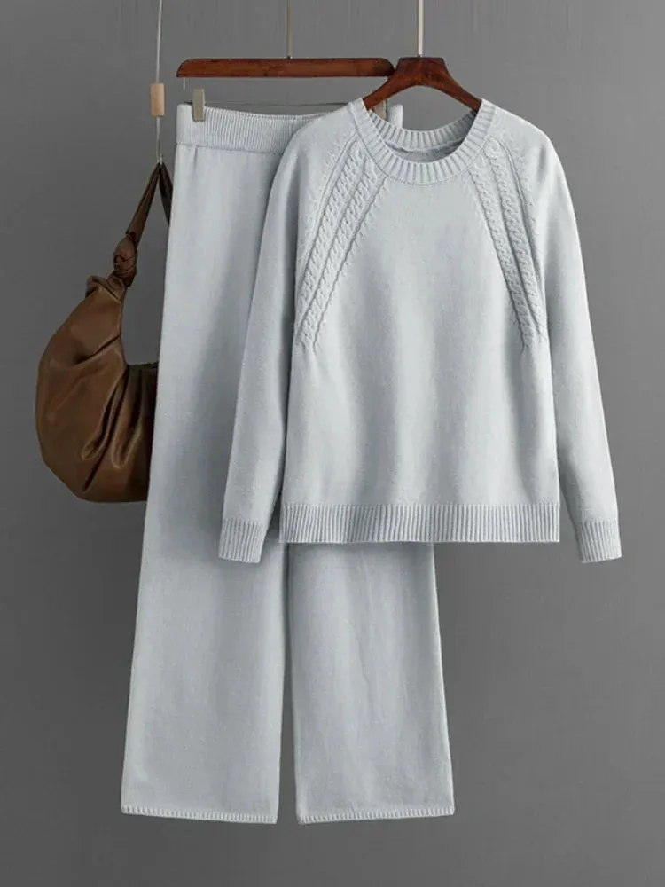 Autumn Knit Sweater Set